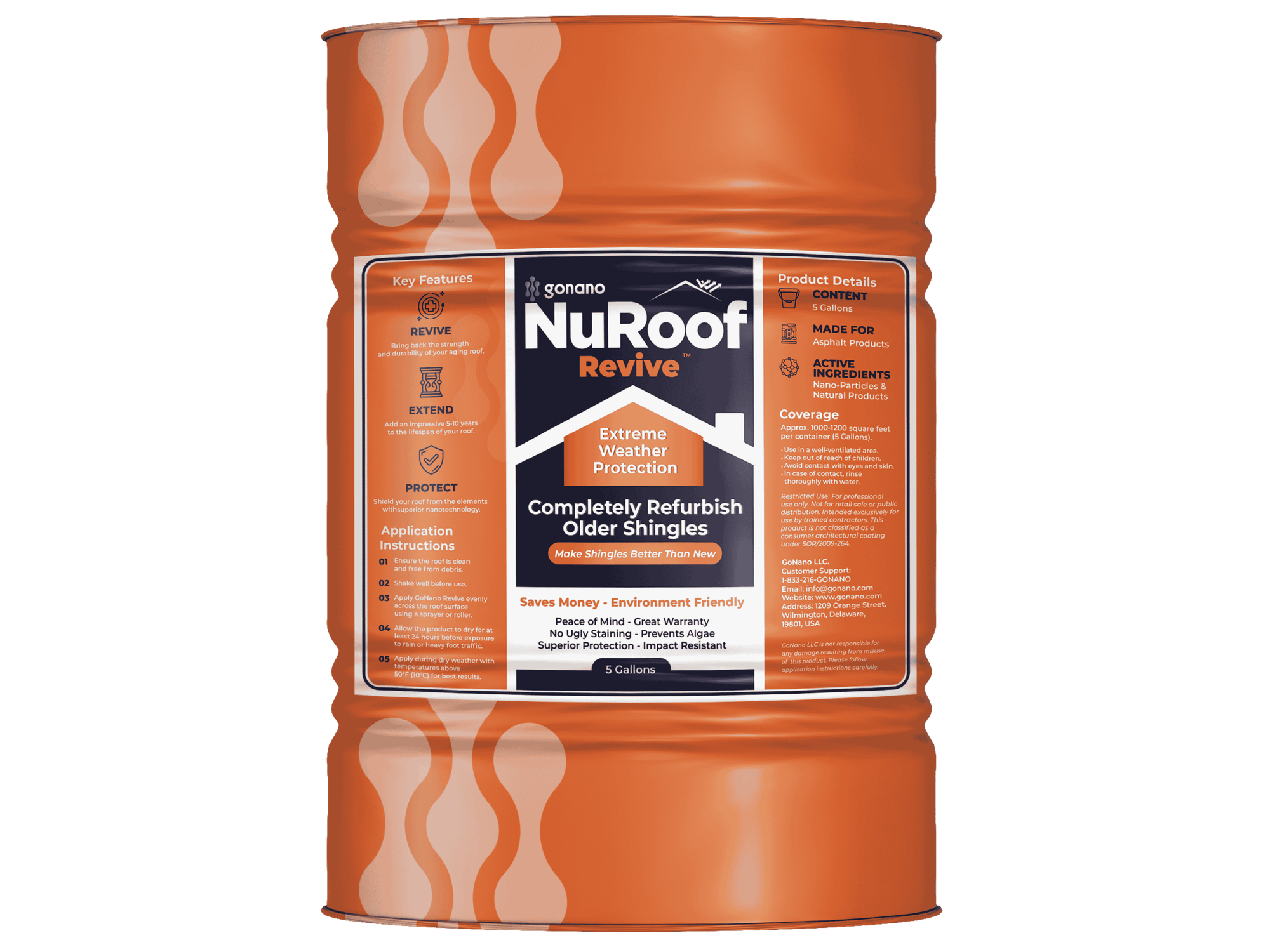 Produit NuRoof Revive pour prolonger la durée de vie des bardeaux