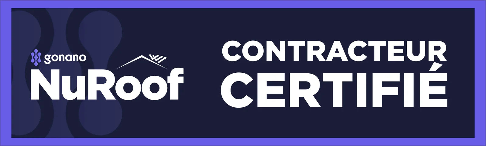Badge de certification et garantie pour traitement de toiture GoNano
